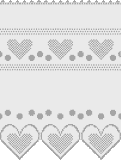 Fillet pattern of crocheted curtains