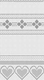 Fillet pattern of crocheted curtains