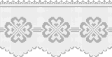 Fillet pattern of crocheted curtains