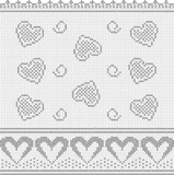 Fillet pattern of crocheted curtains