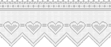 Fillet pattern of crocheted curtains