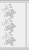 Fillet pattern of crocheted curtains