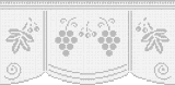 Fillet pattern of crocheted curtains