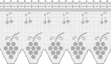 Fillet pattern of crocheted curtains