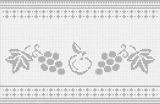 Fillet pattern of crocheted curtains