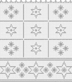 Fillet pattern of crocheted curtains