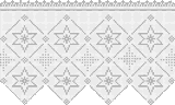 Fillet pattern of crocheted curtains