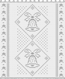 Fillet pattern of crocheted curtains