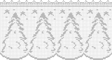 Fillet pattern of crocheted curtains