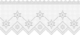 Fillet pattern of crocheted curtains