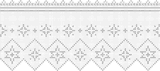 Fillet pattern of crocheted curtains