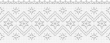 Fillet pattern of crocheted curtains