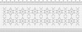 Fillet pattern of crocheted curtains