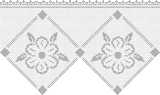 Fillet pattern of crocheted curtains