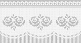 Fillet pattern of crocheted curtains