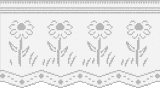 Fillet pattern of crocheted curtains