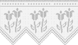 Fillet pattern of crocheted curtains