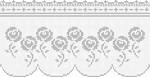 Fillet pattern of crocheted curtains