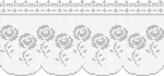 Fillet pattern of crocheted curtains