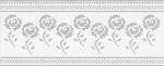 Fillet pattern of crocheted curtains