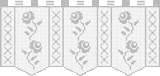 Fillet pattern of crocheted curtains