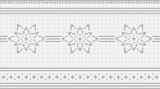 Fillet pattern of crocheted curtains