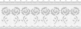 Fillet pattern of crocheted curtains