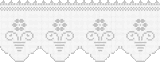 Fillet pattern of crocheted curtains