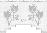 Fillet pattern of crocheted curtains