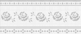 Fillet pattern of crocheted curtains