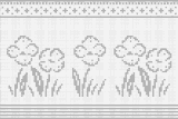 Fillet pattern of crocheted curtains