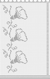 Fillet pattern of crocheted curtains