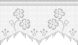 Fillet pattern of crocheted curtains