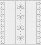 Fillet pattern of crocheted curtains