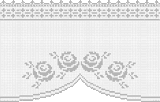 Fillet pattern of crocheted curtains