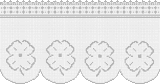 Fillet pattern of crocheted curtains