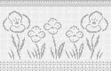 Fillet pattern of crocheted curtains