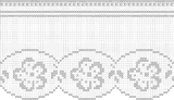 Fillet pattern of crocheted curtains