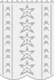 Fillet pattern of crocheted curtains