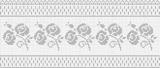 Fillet pattern of crocheted curtains