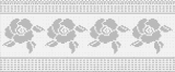 Fillet pattern of crocheted curtains