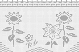 Fillet pattern of crocheted curtains