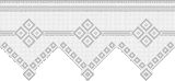 Fillet pattern of crocheted curtains