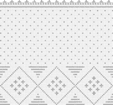 Fillet pattern of crocheted curtains