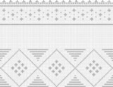 Fillet pattern of crocheted curtains