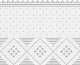 Fillet pattern of crocheted curtains