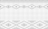 Fillet pattern of crocheted curtains