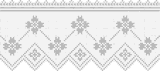 Fillet pattern of crocheted curtains