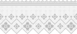 Fillet pattern of crocheted curtains