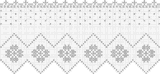 Fillet pattern of crocheted curtains